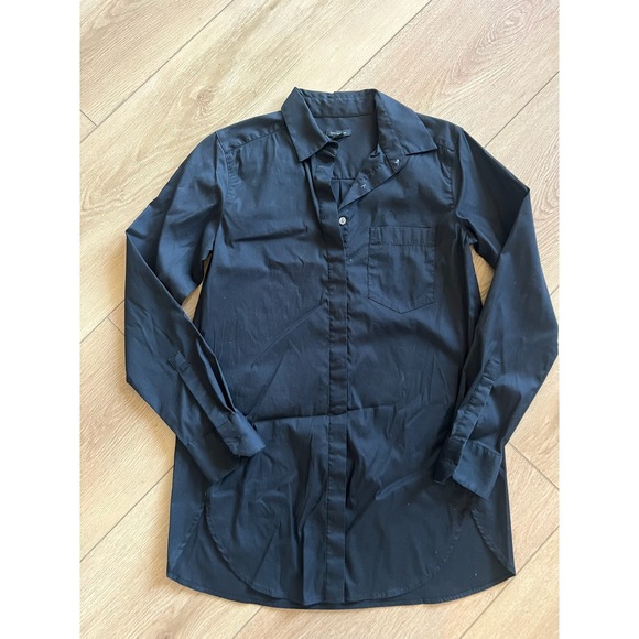 Ann Taylor Tops - Ann Taylor XS Black Button‎ Down Long Sleeve Pocket Shirt